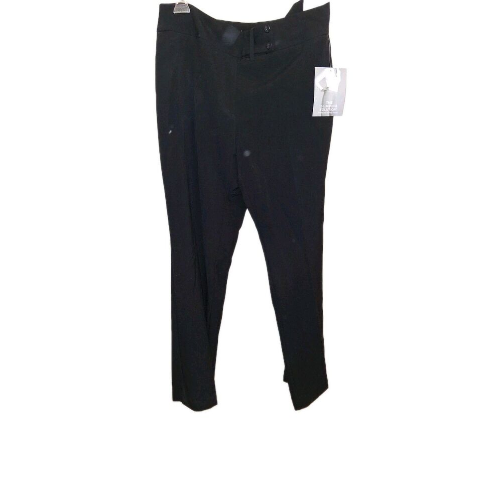 NWT Sag Harbor Women’s Black Dress Pants The Slimming Solution Stretch Size 10